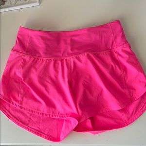 Hot pink lululemon shorts